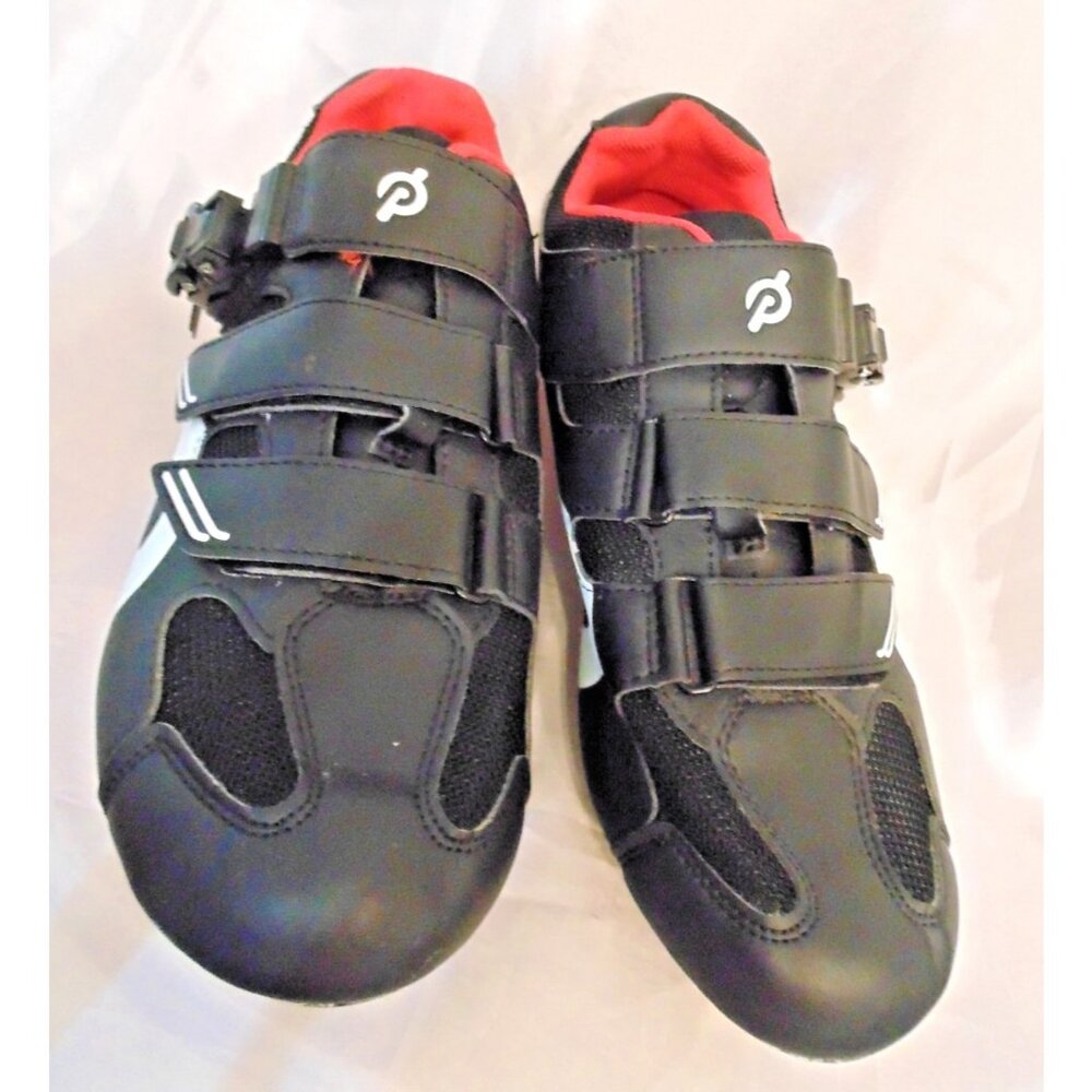 Peloton Cycling Shoes Size 46 Women’s 13 Men's 12 Spin Bike Red Black